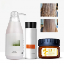 PURC Keratin Hair Treatment Set Brazilian Hair Straightening Cream Smoothing Shampoo Magic Hair Mask Professional Care Kit