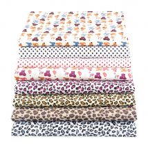 Booksew Charming Leopard Designs 100% Cotton Plain Cloth Patchwork Quilt Fabrics For Sewing Scrapbooking Needlework By Per Meter