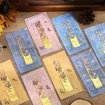 1 pc Vintage Butterfly Flower Golden Hollow Metal Bookmark Students Creative Gift Reading Tool Bookmark Stationery Supplies