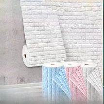 70cmx1/2/3/5/10m Brick Pattern Wall Sticker Decoration PVC 3d Wallpaper Waterproof Wall Sticker for Children's Room Home Bedroom