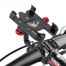 Bicycle Motorcycle Phone Holder Aluminum Handlebar Bike Phone Mount Adjustable Non-Slip for iPhone 13 12 11 Samsung S22 S21