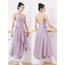Adult ballet skirt one piece lace skirt practice chiffon apron dance skirt gauze skirt teacher long skirt female