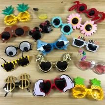 Birthday Party Sunglasses Funny Candle Sunflower Rainbow Birthday Happy Glasses Tropical Fancy Dress Fun Birthday Party Props