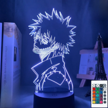 Acrylic 3d Lamp Anime My Hero Academia Dabi Led Light for Bedroom Decor Cool Manga Gift for Him Rgb Colorful Night Light Dabi