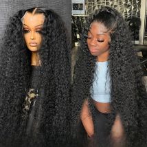 Deep Wave 13x6 HD Lace Frontal Wig 200% Transparent 13x4 Water Wave Lace Frontal Human Hair Wigs For Women 4x4 Lace Wig