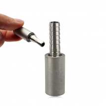 Stainless Steel Diffusion Stone, 2 Micron Aeration Stone, Homebrew Carbonation Stone With 1/4" Barb for Beer Wine Making