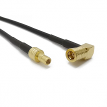 SMB Plug to SMB Jack RG174 Extension Cable SMB Female Right Angle to SMB Male pigtail for DAB Aerial Antenna