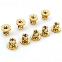 Brass Hot Melt Insert Knurled Flange Copper Nut Thread Heat Molding Injection Embedment T-type Nut M2 M2.5 M3 M3.5 M4 M5 M6 M8