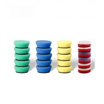 SPTA 1.5inch / 2inch Car Spong Buffing Polish Pad Set Car Detailing Corner Polishing Pad with Hook&Loop For Mini Polisher