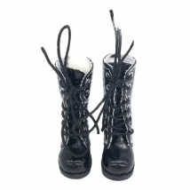 Tilda 3.2cm Doll Boots for Blythe Doll Toy,1/6 Mini Leather Tall Boot Shoes for Blyth Azone Doll,Casual Puppet Shoes Accessories