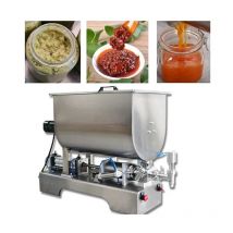 Professional Manufacturer Of Tomato Sauce And Chili Sauce Mechanical Liquid Horizontal Stirring Filling Machine