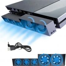 Video Game USB Cooling Fan Base for PS4  Consoles Accessories External Turbo Temperature Control for Playstation 4 Normal PS4
