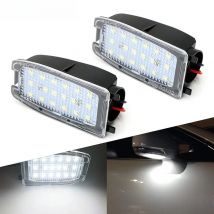 2x No Error White LED Under Side View Mirror Puddle Light For Land Rover Discovery Freelander LR2 LR3 LR4 Range Rover Sport