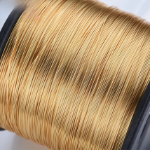 (5571)5 Meters 0.3MM 0.4MM 0.5MM 0.6MM 0.7MM 0.8MM 24K Gold Color Copper Make Shape Metal Wire High Quality Jewelry Accessories