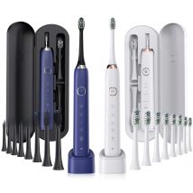 Sonic Electric Toothbrush Smart Ultrasonic Dental Teeth Whitening Rechargeable Adult Tooth Brush Sarmocare S100 With8 Brush Head