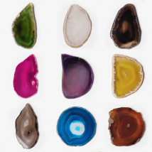 No Hole 1PC 50-80mm Irregular Natural Agates Geode Slice Reiki Healing Crystal Stone Slice Finding Mineral Gifts Home Decor Diy