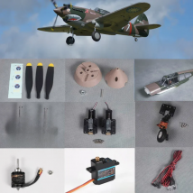 FMS 1400mm 1.4m P40 P-40B Parts Propeller Spinner Motor Shaft Board Mount Landing Gear Retract etc RC Airplane Plane Aircraft