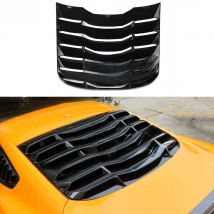 ABS Gloss Black Car Rear Window Decorate louver for Ford Mustang 2015-2020 Car Air Outlet Bumper Shutter Grill Frame Car Styling