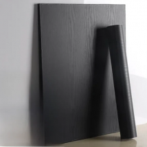 Black wood grain thickening wallpaper boeing film furniture kitchen cabinet pvc self-adhesive stickers kitchen vinyl wallpaper