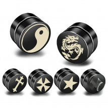 1 piece Men Women Strong Magnet Magnetic Health Care Ear Clip Earrings Non Piercing Fake Earrings Hypoallergenic Punk Jewelry