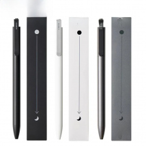 KACO Gel Pens Press Signature Pen Stationery Metal Pen Clip 0.5mm Black Ink Quicking Drying Large Capacity 800M Smooth Writing
