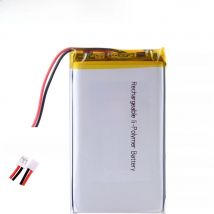 JST 2.0mm 2Pin 3.7V 4000mAh 805080 Lithium Li-ion Polymer Battery Lipo 305080 405080 505080 605080 705080 905080 105080