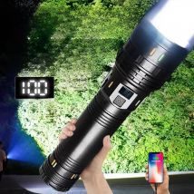 1000000LM High Power LED Flashlight Most Bright Tactical Flashlight Rechargeable Torch Powerful Long Shot 4000m Lamp for Hunting