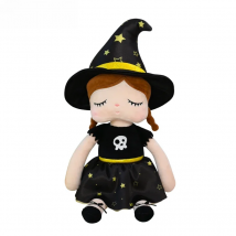 Halloween Decoration Black Magic Witch Plush Toy Soft Stuffed Dolls For Kids Girls Boneca Metoo Original
