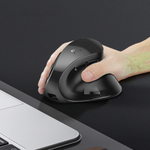 Seenda Vertical Wireless Mouse Bluetooth 5.0 3.0 Mouse for Tablet Laptop PC Mac iPad Rechargeable 2.4G USB Ergonomic gaming Mice