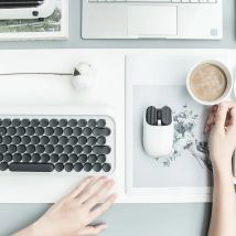 Lofree dual-mode keyboard mouse set DPI up to 3600 wireless bluetooth mechanical hot swap Fast charging and long battery life