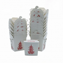 15/25/50 Pcs Pagoda Wire Handle Chinese Takeout Food Containers Disposable Noodle Boxes Meal Prep
