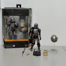 Star Wars The Black Series - Din Djarin The Mandalorian The Child Baby Yoda Joints Moveable Action Figure Model Toys Gifts Box