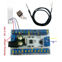 8 Channels DS18B20 RS485 Modbus Rtu Temperature Sensor Remote acquisition monitor Digital Thermometer Module Paperless recorder