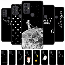 Silicone Case For TCL 30 SE Case 305 6.52'' Soft Space Slim TPU Phone Cover for TCL 305 306 30SE 30E Cases 6165A Bumper Fundas