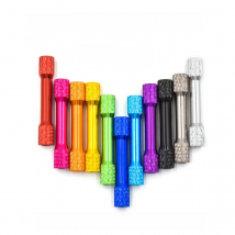 10pcs/lot M3 3mm double round knurled aluminum standoff spacer M3x15/18/20/25/28/30/35mm aluminum standoffs studs column