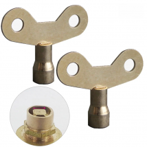 2PCS Faucet Key Radiator Water Tap Plumbing Hole Bleed Bleeding Keys Solid Iron For Venting Air Valve