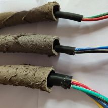 Aqumotic Hollow Hose Artificial Rattan Tree Vine Cirrus Outdoor Protection Cable Wire Sheath Conduit 1m(40“) Waterproof