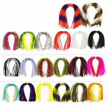 COUNTBASS 20 Bundles 50 strands Silicone Skirts Fishing Accessories, DIY spinnerbatis buzzbaits rubber jig lures Squid Rubber