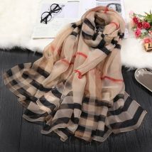 Sunscreen Ice Silk Scarf Scarves Wrap Fashion The Big Beach Towel Women Printed Thin Micro-through Air-conditioning Shawl 180cm