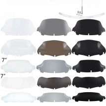 Motorcycle 4.5"-10.5"Windshield for Harley Touring Street Electra Glide Ultra Limited FLHX 14-2020 Upper Fairing Wind Deflector