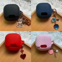 New Silicone Headphone Cover For Anker Soundcore Liberty 4 NC Wireless Earbuds Case Dustproof Earphone Charging Box With Keyring