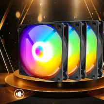 Manmu Fetival Pormotion 120mm Computer Fan Rainbow RGB/ High Cooling Performance Gaming PC Fan