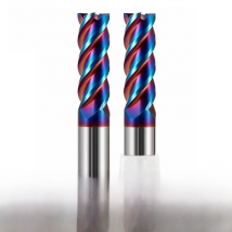 HRC65°4F Milling Cutter 1,2,3,4,5,6mm,7mm,8,9mm,10,11,12,13,20mm Blade Diameter For Processing High-Hard PartsFlat Head EndMill