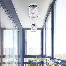 SUNMEIYI-Silver Modern Ceiling Light Lamp for Kitchen, Living Room, Home Decoration, Dining Room, Hallway