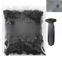 Universal Car 8mm Hole Plastic Rivets 1000/50 Fastener Push Clip Black Bumper Door Trim Panel Retainer Fastener Clip Accessories