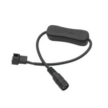 12V Copper DC 5521 to 4Pin PWM PC Fan Cable Computer PC Router Fan Power Swith Adapter Cable with switch