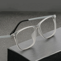 Men's Titanium Eyeglasses Frame Ultralight Myopia Glasses Full Frame Comfortable Large Size Square Optical Glasses Frame 9825