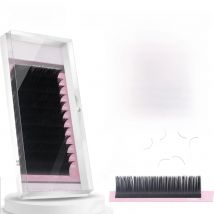 Qeelasee New Matte Flat Eyelash Extensions Individual Mink 0.15 0.20 Softer Ellipse Flat Lash Split Tips Soft Volume Looking