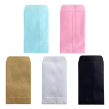 6x10cm Pouch Paper Bag Gift Wedding Decoration Packaging Cute Candy Baby Shower Guest Small Mini Kraft Craft Brown Pink Blue