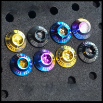 TAIMEILI 1pcsTitanium alloy screw T1 series umbrella head screw Torx m6x10/15/20/30/40mm locomotive modification and repair